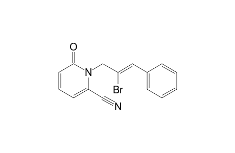 (Z)-1-(2-Bromo-3-phenylprop-2-enyl)-6-oxo-1,6-dihydropyridine-2-carbonitrile