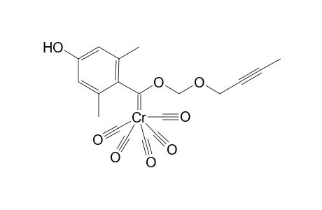 {[(4-Hydroxy-2,6-dimethylphenyl)(but-2-ynyloxy)methoxy]methylene}pentacarbonylchromium(0)