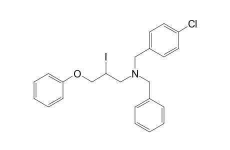 N-Benzyl-N-(4-chlorobenzyl)-N-(2-iodo-3-phenoxypropyl)amine