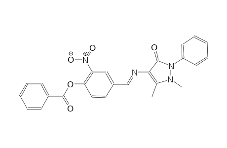 3H-pyrazol-3-one, 4-[[(E)-[4-(benzoyloxy)-3-nitrophenyl]methylidene]amino]-1,2-dihydro-1,5-dimethyl-2-phenyl-