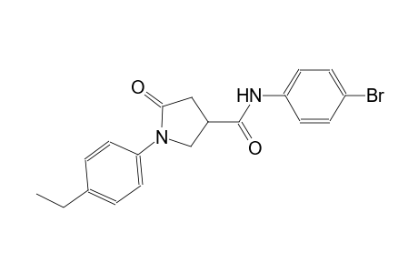 3-pyrrolidinecarboxamide, N-(4-bromophenyl)-1-(4-ethylphenyl)-5-oxo-