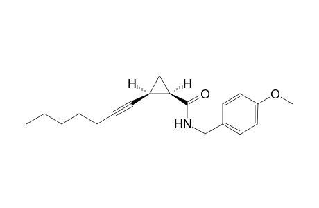 N-(4-Methoxybenzyl)-(1R*,2S*)-2-(hept-1-ynyl)cyclopropanecarboxamide