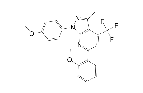 1H-pyrazolo[3,4-b]pyridine, 6-(2-methoxyphenyl)-1-(4-methoxyphenyl)-3-methyl-4-(trifluoromethyl)-