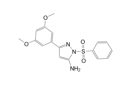 1H-pyrazol-5-amine, 3-(3,5-dimethoxyphenyl)-1-(phenylsulfonyl)-
