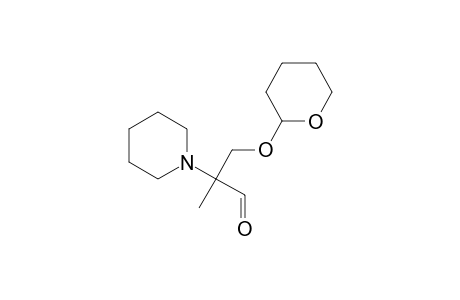 1-Piperidineacetaldehyde, .alpha.-methyl-.alpha.-[[(tetrahydro-2H-pyran-2-yl)oxy]methyl]-