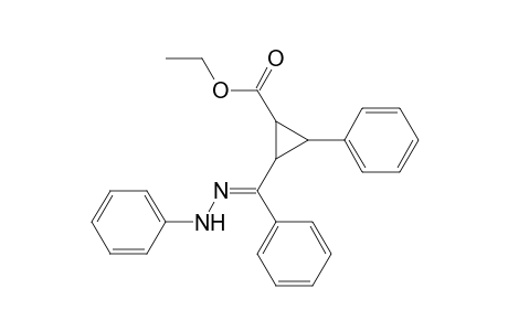 Cyclopropanecarboxylic acid, 2-phenyl-3-[phenyl(phenylhydrazono)methyl]-, ethyl ester