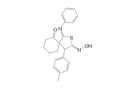 5'-(Hydroxyimino)-4'-(p-methylphenyl)-2'-(phenylimino)-1-oxo-2',3',4',5'-tetrahydro-spiro[cyclohexane-2,3'-thiophene]