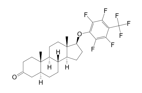 17.beta.-[2,3,5,6-tetrafluoro-4-(trifluoromethyl)phenoxy]-5.alpha.-androstan-3-one