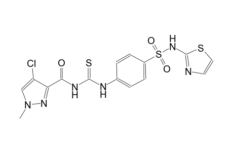 4-[({[(4-chloro-1-methyl-1H-pyrazol-3-yl)carbonyl]amino}carbothioyl)amino]-N-(1,3-thiazol-2-yl)benzenesulfonamide