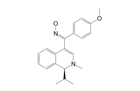 (NE)-N-[(4-methoxyphenyl)-[(1S)-2-methyl-1-propan-2-yl-1H-isoquinolin-4-yl]methylidene]hydroxylamine