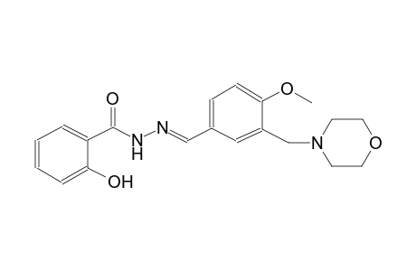 2-hydroxy-N'-{(E)-[4-methoxy-3-(4-morpholinylmethyl)phenyl]methylidene}benzohydrazide