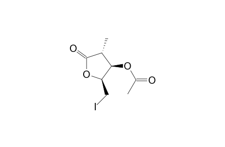 2(3H)-Furanone, 4-(acetyloxy)dihydro-5-(iodomethyl)-3-methyl-, (3.alpha.,4.beta.,5.beta.)-