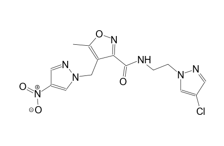 N-[2-(4-chloro-1H-pyrazol-1-yl)ethyl]-5-methyl-4-[(4-nitro-1H-pyrazol-1-yl)methyl]-3-isoxazolecarboxamide