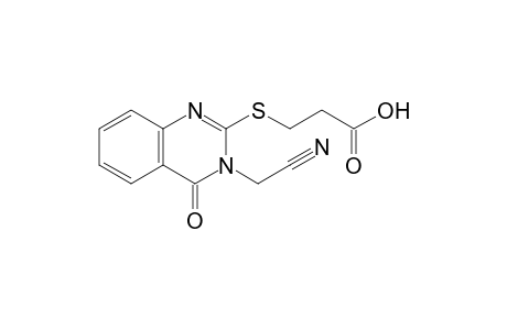 3-[3-(cyanomethyl)-4-oxidanylidene-quinazolin-2-yl]sulfanylpropanoic acid
