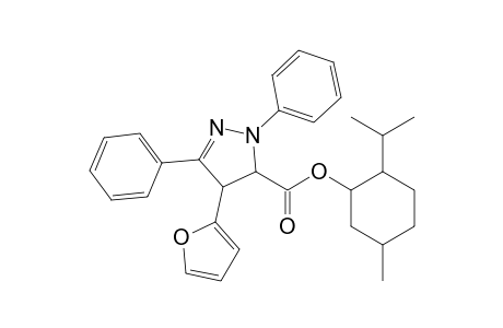 Menthyl 4,5-dihydro-1,3-diphenyl-4-(2'-furyl)-1H-pyrazole-5-carboxylate