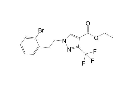 Ethyl 1-[2-(2-bromophenyl)ethyl]-3-(trifluoromethyl)-1H-pyrazole-4-carboxylate