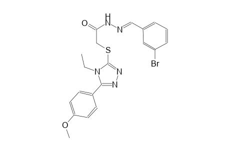 N'-[(E)-(3-bromophenyl)methylidene]-2-{[4-ethyl-5-(4-methoxyphenyl)-4H-1,2,4-triazol-3-yl]sulfanyl}acetohydrazide
