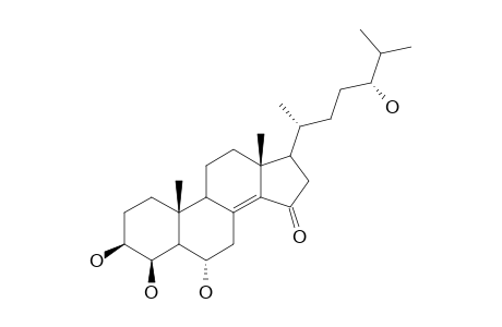 CERTONARDOSTEROL-Q7;(24S)-3-BETA,4-BETA,6-ALPHA,24-TETRAHYDROXY-5-ALPHA-CHOLEST-8(14)-EN-15-ONE