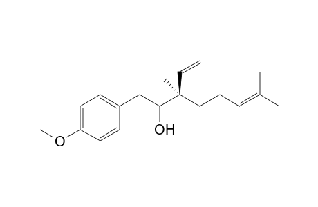 3-Ethenyl-1-(4'-methoxyphenyl)-3,7-dimethyloct-6-en-2-ol