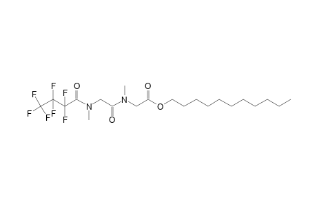 Sarcosylsarcosine, N-heptafluorobutyryl-, undecyl ester