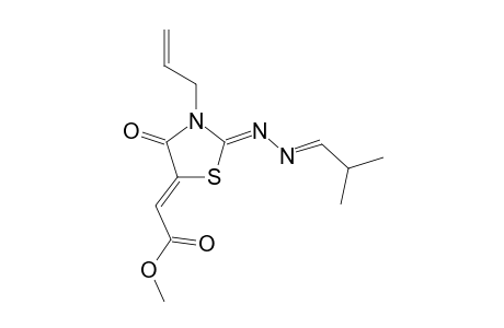 (Z)-Methyl 2-{(Z)-3-allyl-2-[(E)-(2-methylpropylidene)-hydrazono]-4-oxothiazolidin-5-ylidene}acetate