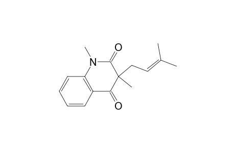 1,3-Dimethyl-3-(3'-methylbut-2'-enyl)-1H-quinoline-2,4-dione