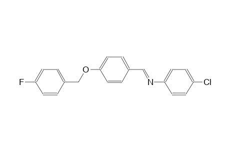 benzenamine, 4-chloro-N-[(E)-[4-[(4-fluorophenyl)methoxy]phenyl]methylidene]-