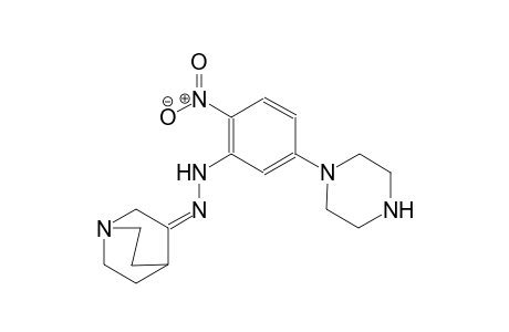 (3Z)-1-azabicyclo[2.2.2]octan-3-one [2-nitro-5-(1-piperazinyl)phenyl]hydrazone