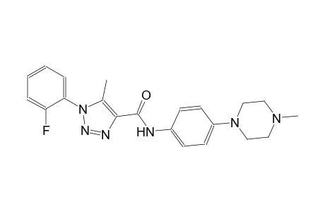 1H-1,2,3-triazole-4-carboxamide, 1-(2-fluorophenyl)-5-methyl-N-[4-(4-methyl-1-piperazinyl)phenyl]-