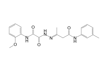 N'-[(E)-[3-keto-1-methyl-3-(m-toluidino)propylidene]amino]-N-(2-methoxyphenyl)oxamide