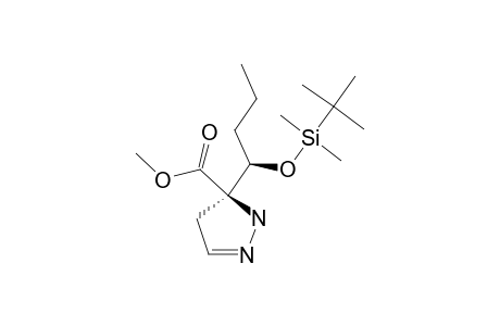SYN-5-CARBOMETHOXY-5-[1'-[(TERT.-BUTYLDIMETHYLSILYL)-OXY]-BUTYL]-2-PYRAZOLINE;MAJOR_STEREOMER