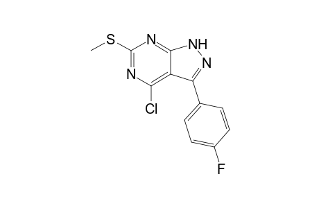 4-Chloro-3-(p-fluorophenyl)-6-(methylthio)-1H-pyrazolo[3,4-d]pyrimidine