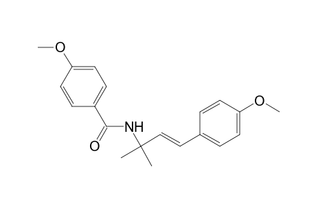 Benzamide, 4-methoxy-N-[3-(4-methoxyphenyl)-1,1-dimethyl-2-propenyl]-