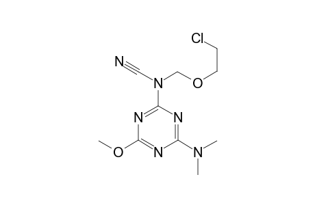 2-Chloroethoxymethyl-[4-(dimethylamino)-6-methoxy-s-triazin-2-yl]cyanamide