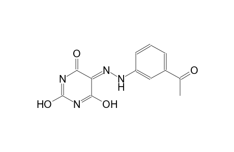 (5E)-2,6-dihydroxy-4,5-pyrimidinedione 5-[(3-acetylphenyl)hydrazone]