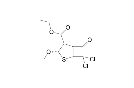 (S)-7,7-Dichloro-3-methoxy-6-oxo-2-thia-bicyclo[3.2.0]heptane-4-carboxylic acid ethyl ester