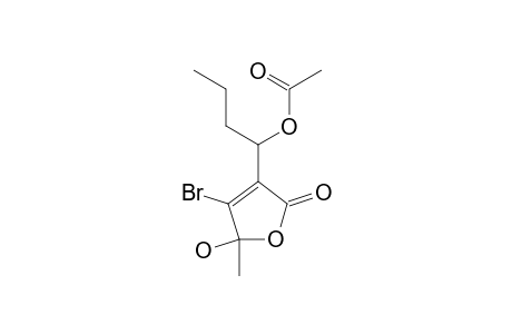 3-(1-ACETOXYBUTYL)-4-BROMO-5-HYDROXY-5-METHYL-2-(5H)-FURANONE