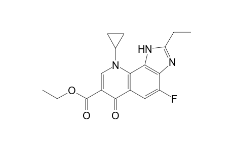 Ethyl 9-cyclopropyl-2-ethyl-4-fluoro-6-oxo-6,9-dihydro-1H-imidazo[4,5-h]quinoline-7-carboxylate