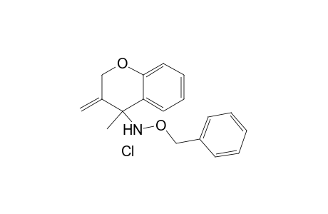 4-Benzyloxyamino-4-methyl-3-methylidenechromane;hydrochloride