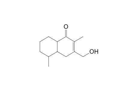 3,7-Dimethyl-4-(hydroxymethyl)bicyclo[4.4.0]dec-3-en-2-one