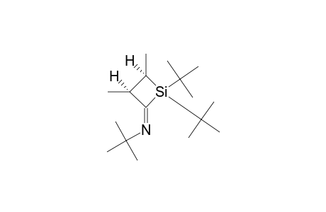 1,1-DI-TERT.-BUTYL-2-(N-TERT.-BUTYLIMINO)-CIS-3,4-DIMETHYLSILACYCLOBUTANE;CIS-ISOMER