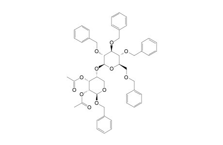 BENZYL-2,3-DI-O-ACETYL-4-O-(2,3,4,6-TETRA-O-BENZYL-BETA-D-GLUCOPYRANOSYL)-BETA-D-RIBOPYRANOSIDE