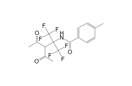 Benzamide, N-[2-acetyl-1,1-di(trifluoromethyl)-3-oxobutoxy]-4-methyl-
