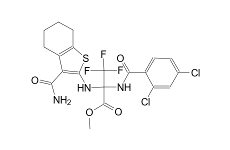 methyl 2-{[3-(aminocarbonyl)-4,5,6,7-tetrahydro-1-benzothien-2-yl]amino}-2-[(2,4-dichlorobenzoyl)amino]-3,3,3-trifluoropropanoate