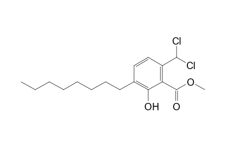 Methyl 6-dichloromethyl-3-octyl-2-hydroxy-benzoate