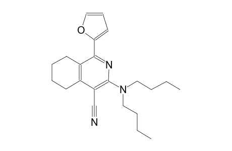 4-isoquinolinecarbonitrile, 3-(dibutylamino)-1-(2-furanyl)-5,6,7,8-tetrahydro-