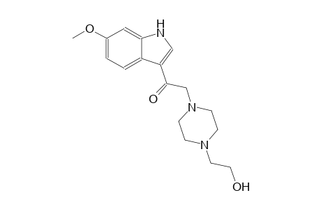 2-[4-(2-hydroxyethyl)-1-piperazinyl]-1-(6-methoxy-1H-indol-3-yl)ethanone