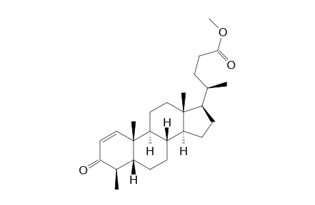 (4R)-4-[(4R,5R,8S,9S,10R,13R,14S,17R)-3-keto-4,10,13-trimethyl-4,5,6,7,8,9,11,12,14,15,16,17-dodecahydrocyclopenta[a]phenanthren-17-yl]valeric acid methyl ester