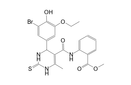 methyl 2-({[4-(3-bromo-5-ethoxy-4-hydroxyphenyl)-6-methyl-2-thioxo-1,2,3,4-tetrahydro-5-pyrimidinyl]carbonyl}amino)benzoate