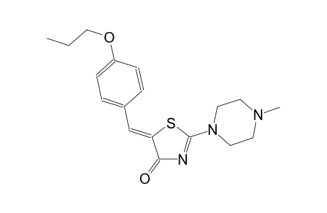 (5Z)-2-(4-methyl-1-piperazinyl)-5-(4-propoxybenzylidene)-1,3-thiazol-4(5H)-one